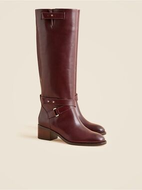 J Crew used Ryder knee-high boots in leather CM924